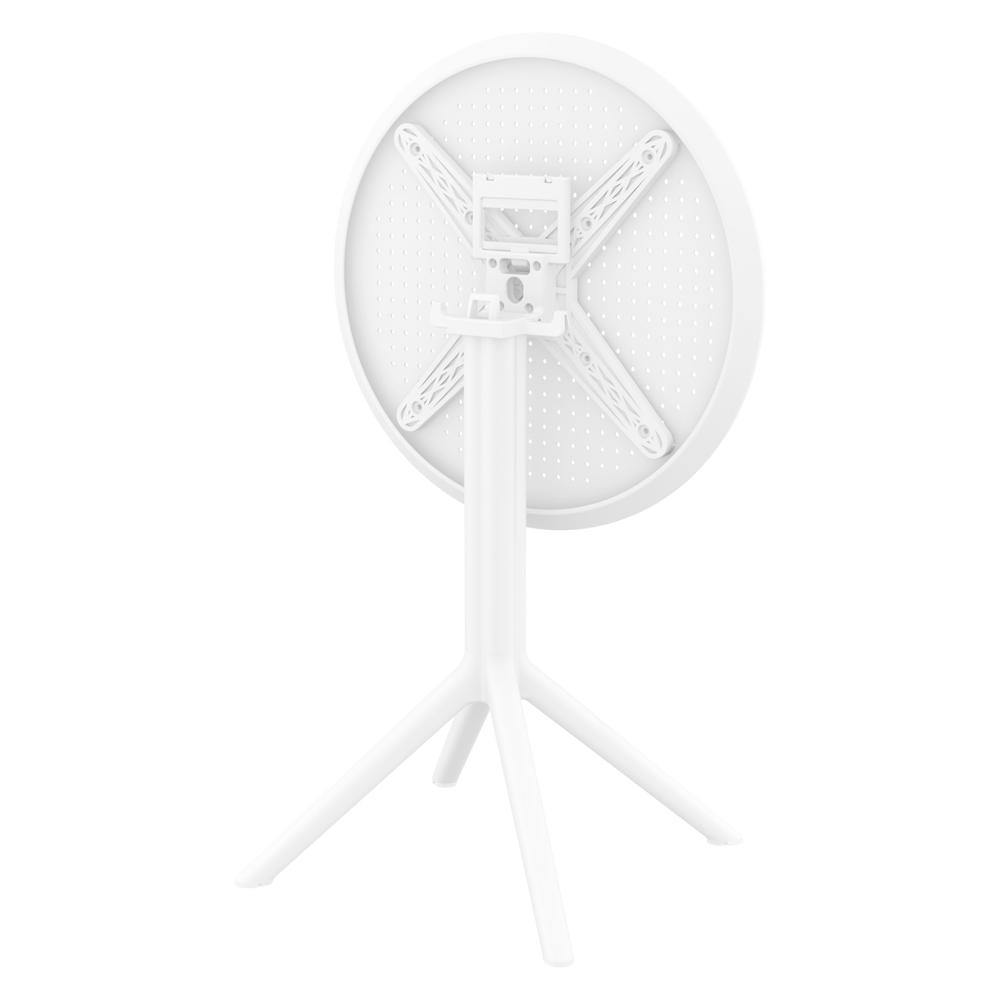 Sky Round Folding Table 24 inch White