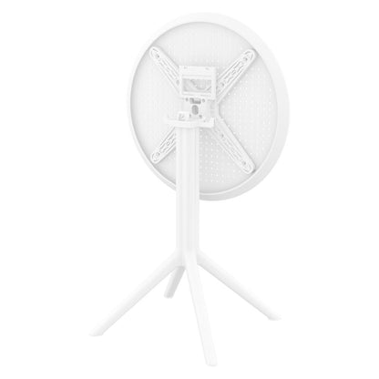 Sky Round Folding Table 24 inch White