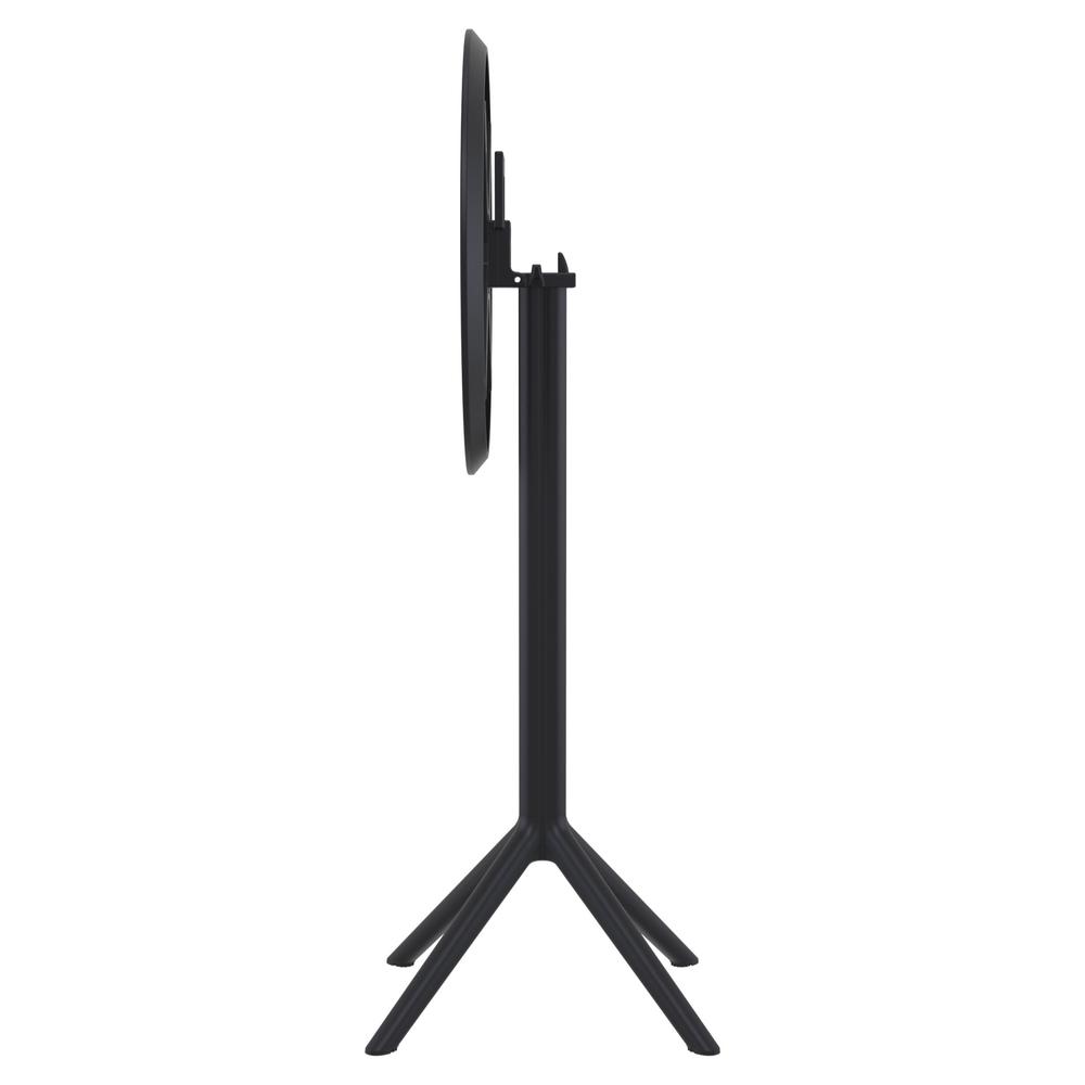 Sky Round Folding Bar Table 24 inch Black