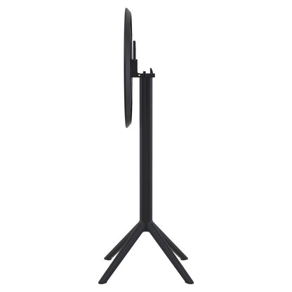 Sky Round Folding Bar Table 24 inch Black