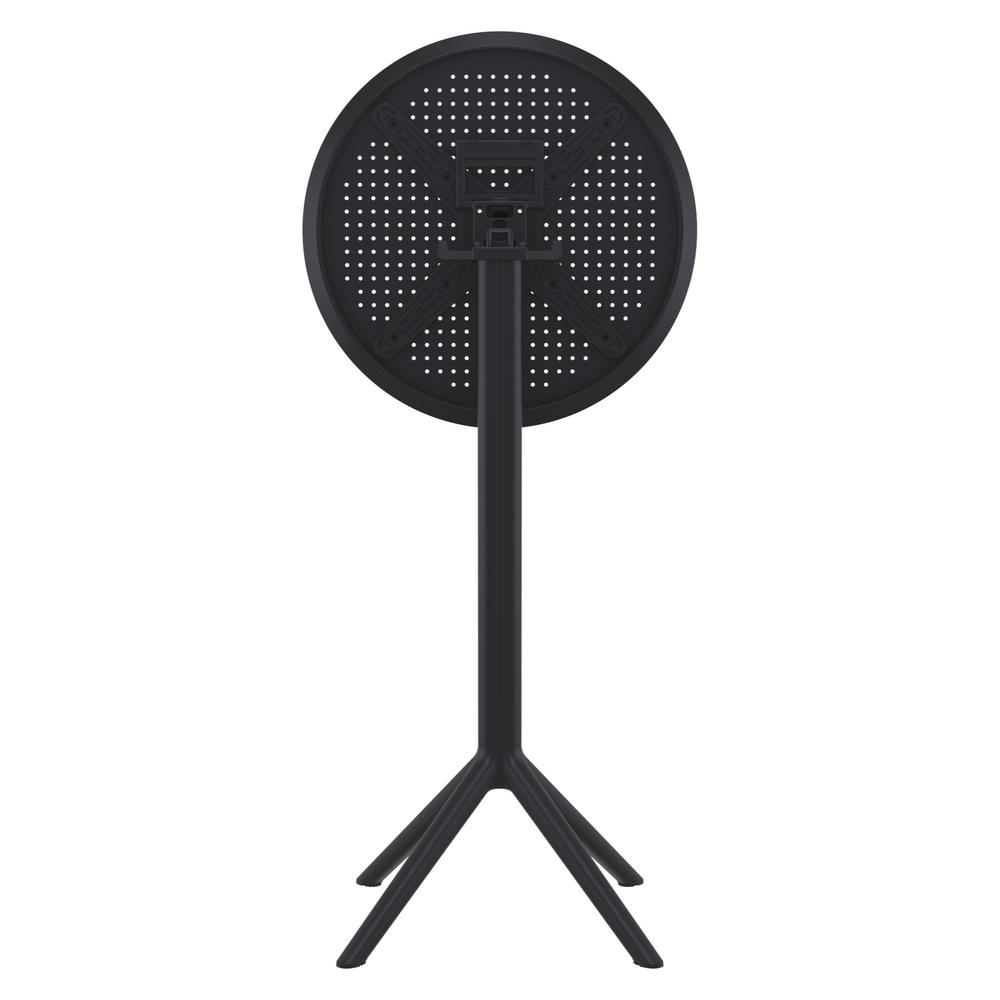 Sky Round Folding Bar Table 24 inch Black