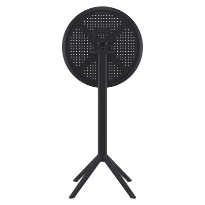 Sky Round Folding Bar Table 24 inch Black