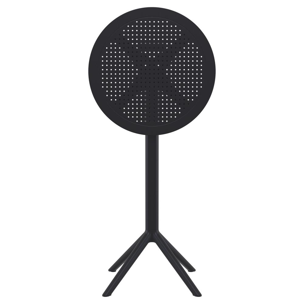 Sky Round Folding Bar Table 24 inch Black