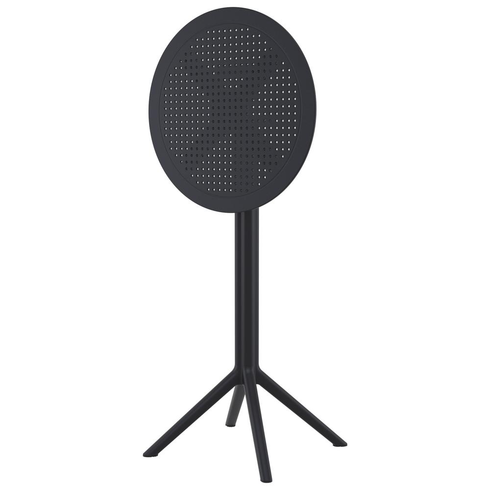 Sky Round Folding Bar Table 24 inch Black