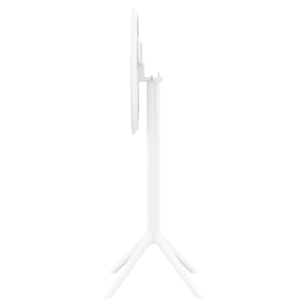 Sky Round Folding Bar Table 24 inch White
