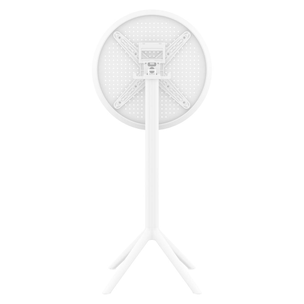 Sky Round Folding Bar Table 24 inch White