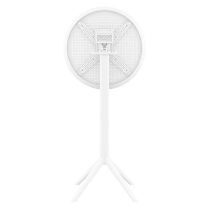 Sky Round Folding Bar Table 24 inch White