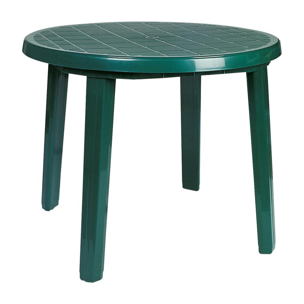 Round Dining Table, Green, Belen Kox