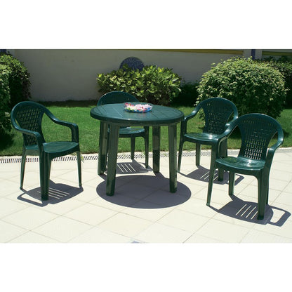 Round Dining Table, Green, Belen Kox