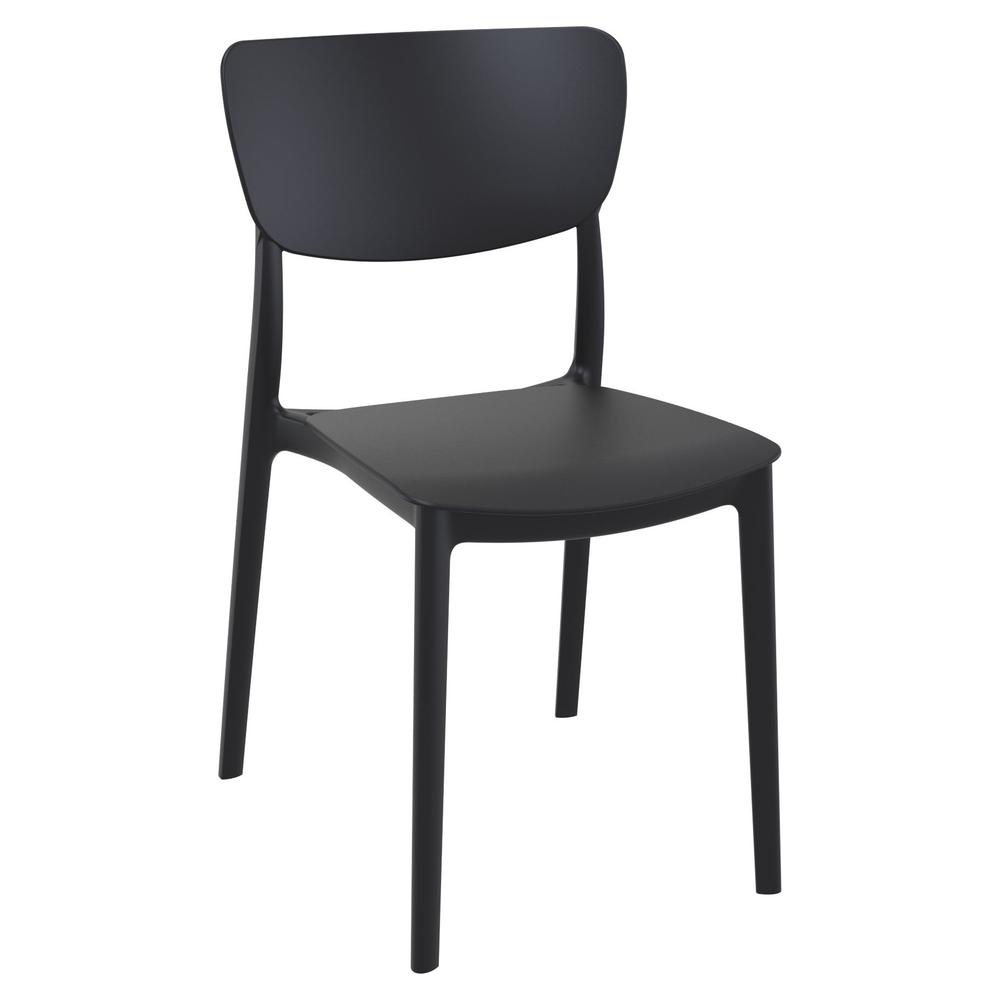 Monna Outdoor Dining Chair Black, Set of 2