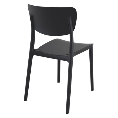 Monna Outdoor Dining Chair Black, Set of 2