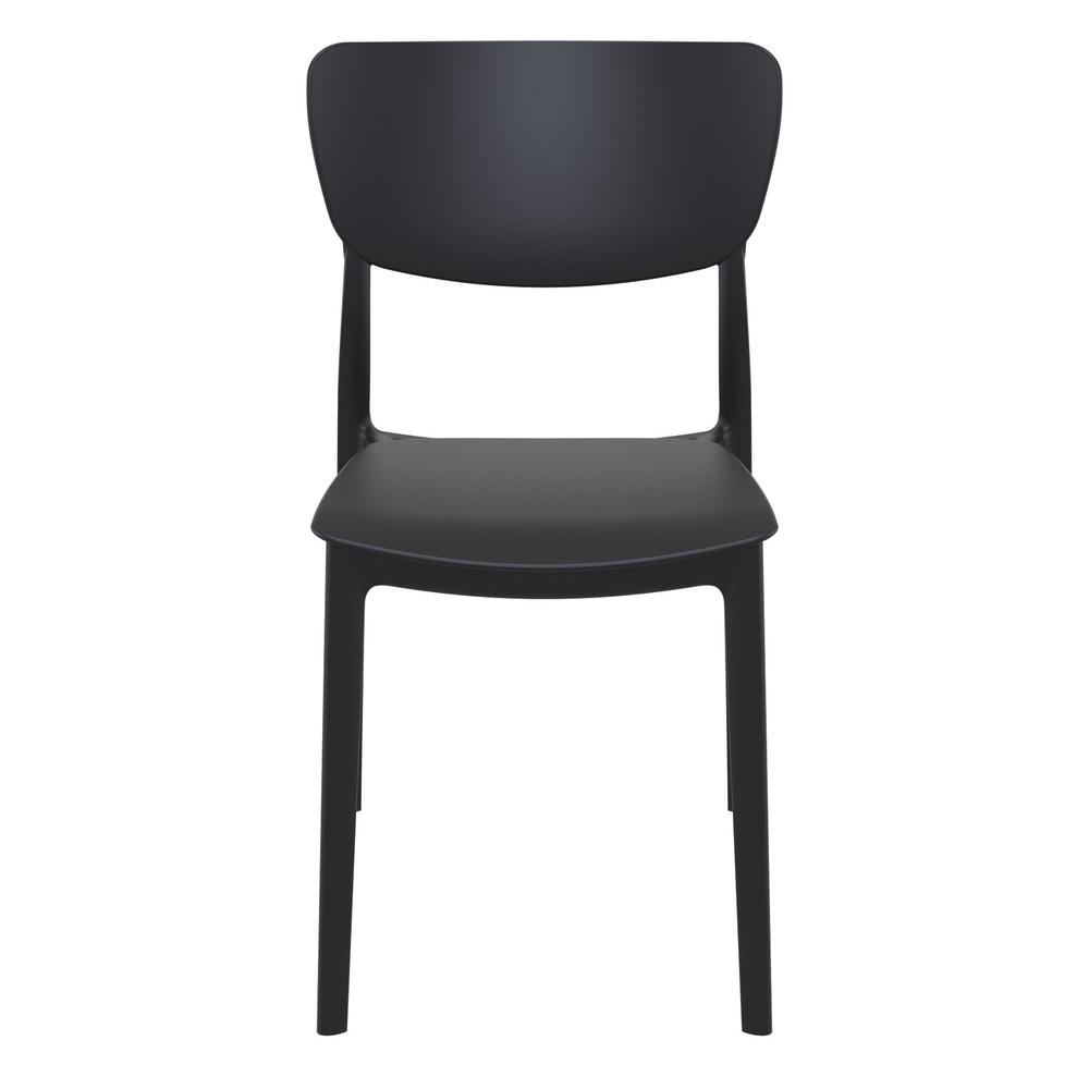 Monna Outdoor Dining Chair Black, Set of 2