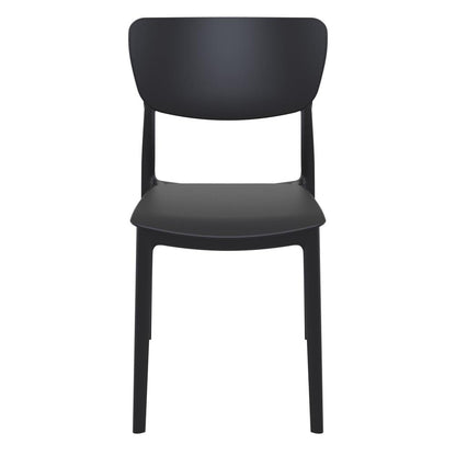 Monna Outdoor Dining Chair Black, Set of 2