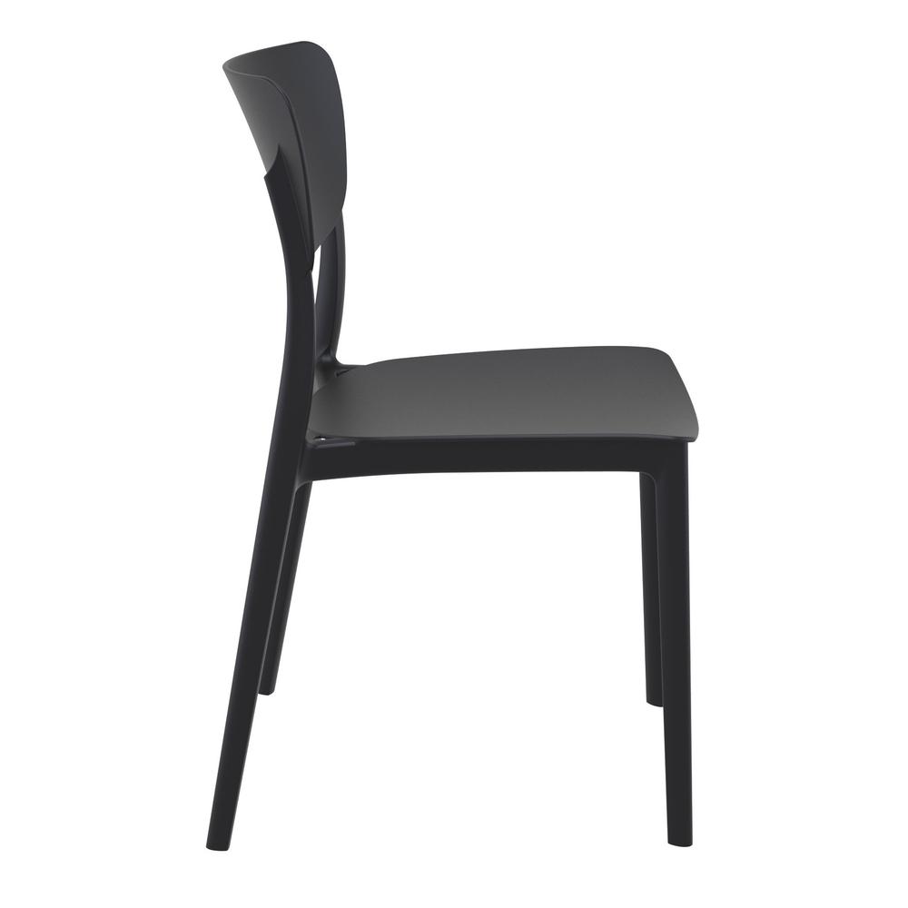 Monna Outdoor Dining Chair Black, Set of 2