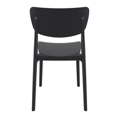 Monna Outdoor Dining Chair Black, Set of 2