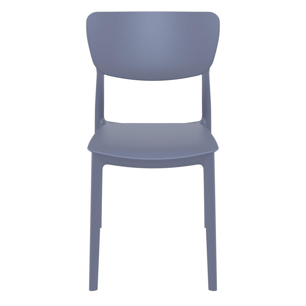 Monna Outdoor Dining Chair Dark Gray, Set of 2