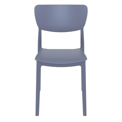 Monna Outdoor Dining Chair Dark Gray, Set of 2