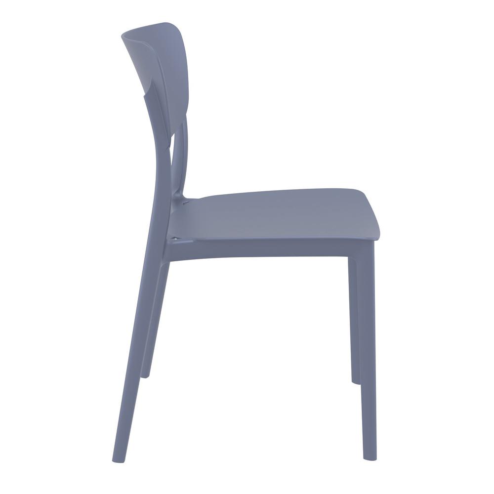 Monna Outdoor Dining Chair Dark Gray, Set of 2