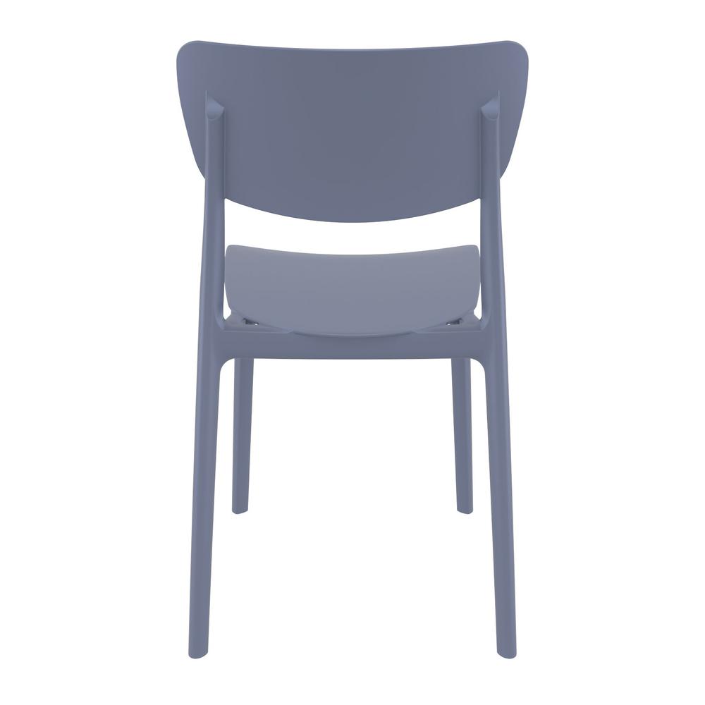 Monna Outdoor Dining Chair Dark Gray, Set of 2