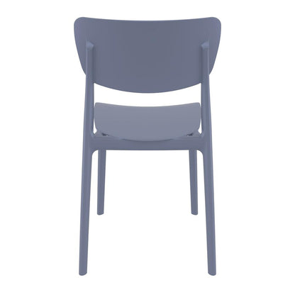 Monna Outdoor Dining Chair Dark Gray, Set of 2