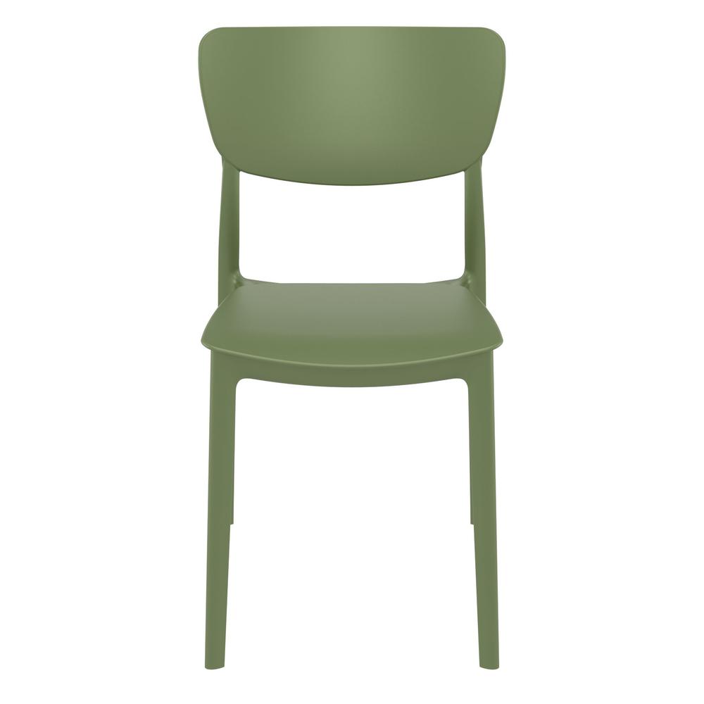 Monna Outdoor Dining Chair Olive Green, Set of 2