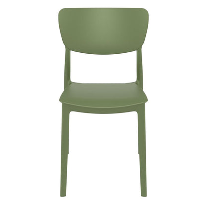 Monna Outdoor Dining Chair Olive Green, Set of 2