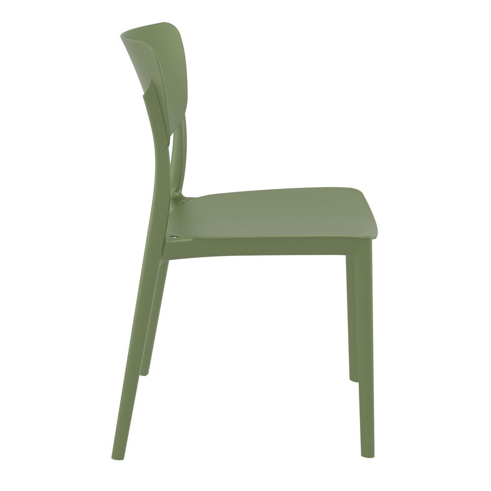 Monna Outdoor Dining Chair Olive Green, Set of 2