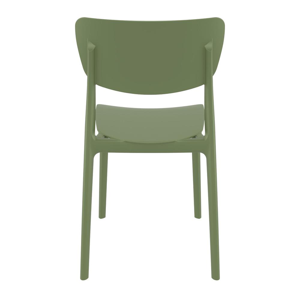 Monna Outdoor Dining Chair Olive Green, Set of 2