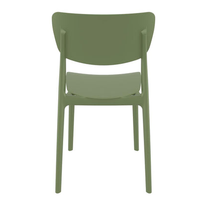 Monna Outdoor Dining Chair Olive Green, Set of 2