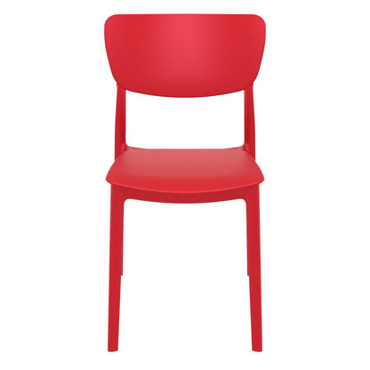 Monna Outdoor Dining Chair Red, Set of 2