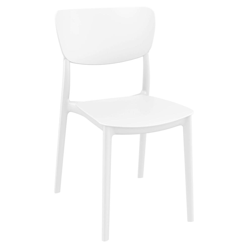 Monna Outdoor Dining Chair White, Set of 2