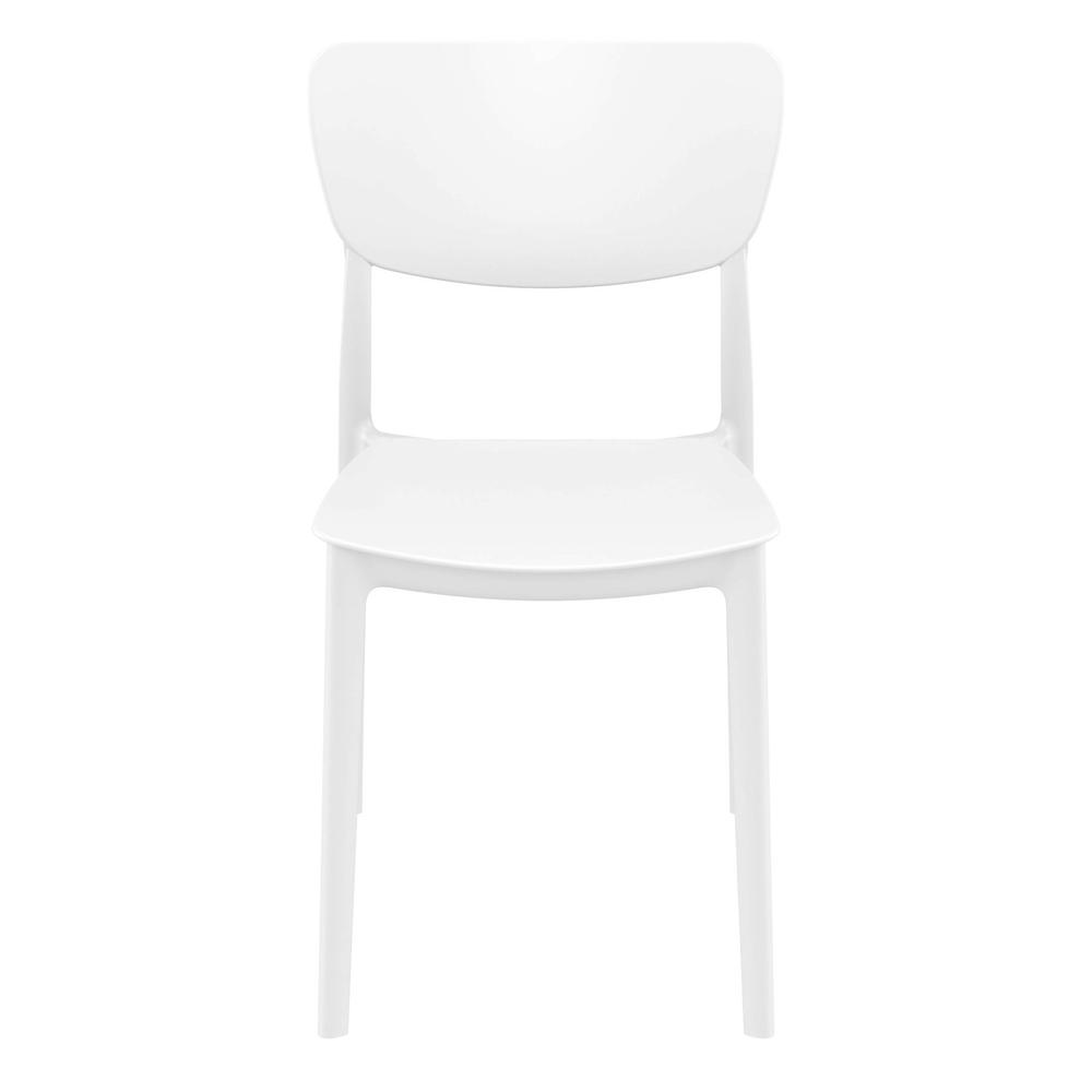 Monna Outdoor Dining Chair White, Set of 2