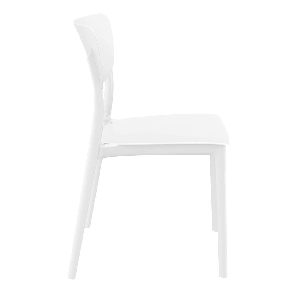 Monna Outdoor Dining Chair White, Set of 2