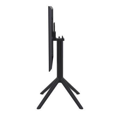 Lucy Outdoor Bistro Set 3 Piece with 24 inch Table Top Black