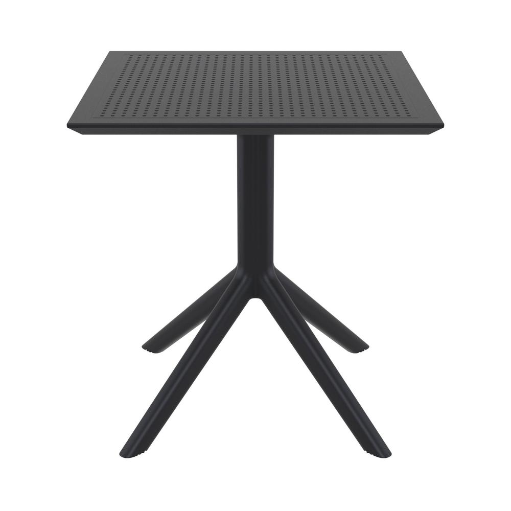 Lucy Outdoor Bistro Set 3 Piece with 27 inch Table Top Black