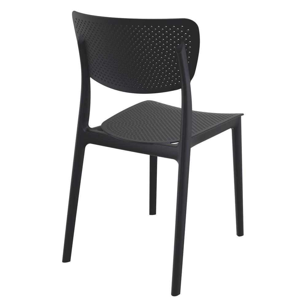 Lucy Outdoor Dining Chair Black, Set of 2