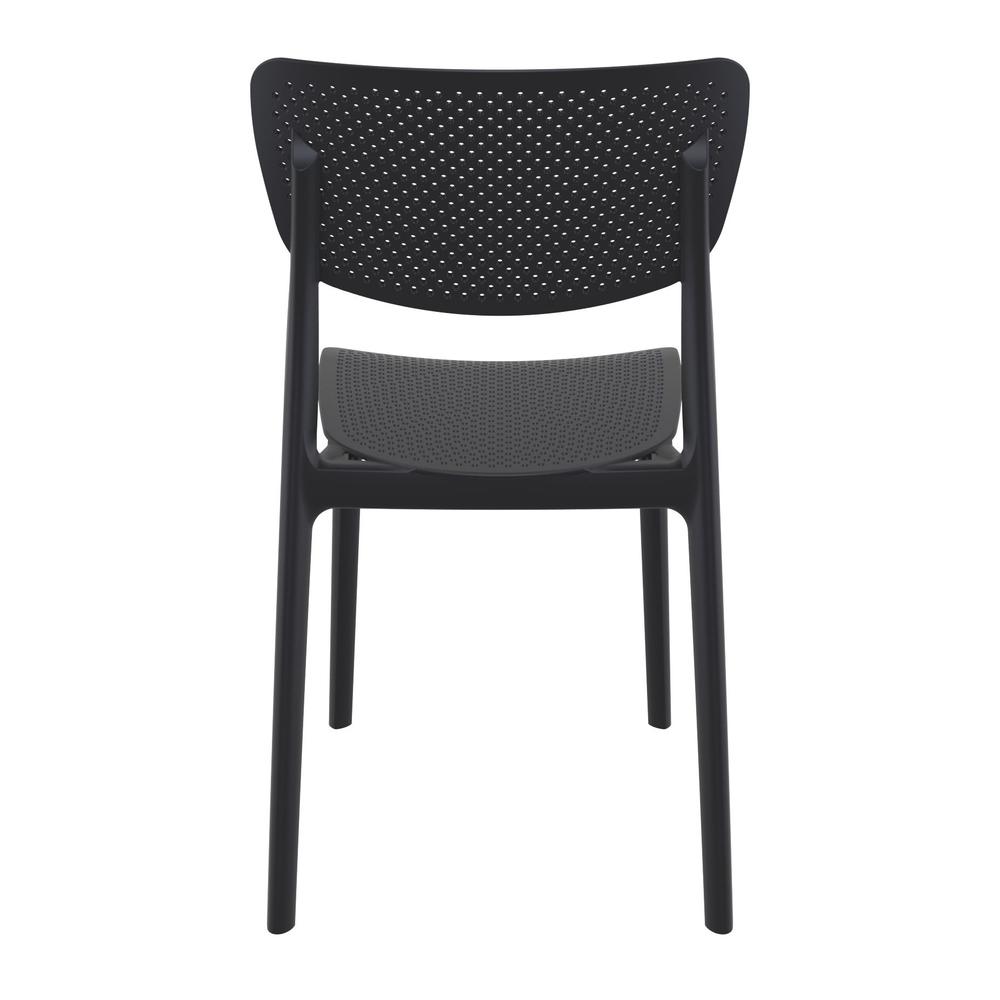Lucy Outdoor Dining Chair Black, Set of 2