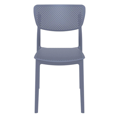 Lucy Outdoor Dining Chair Dark Gray, Set of 2
