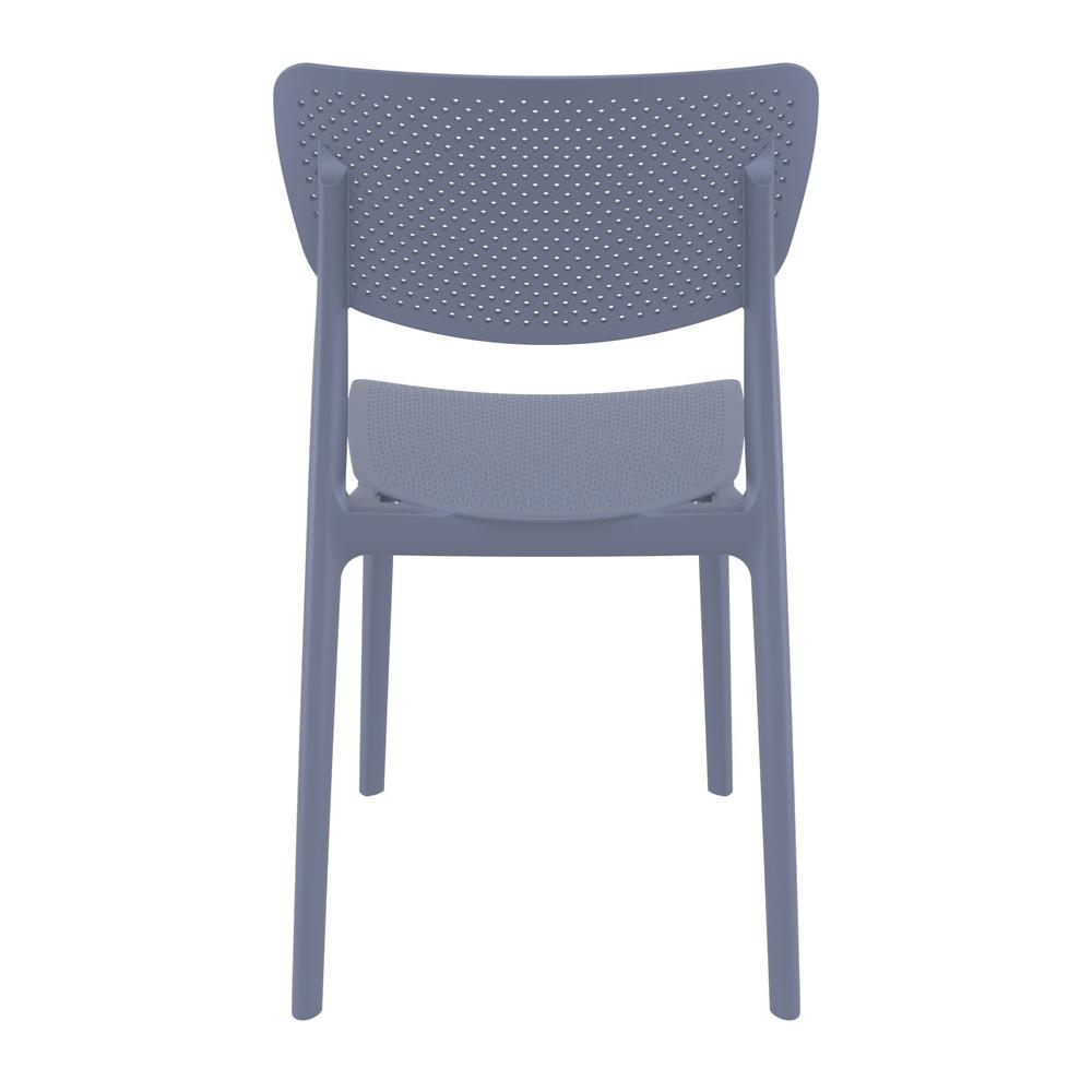 Lucy Outdoor Dining Chair Dark Gray, Set of 2