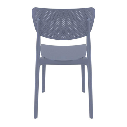 Lucy Outdoor Dining Chair Dark Gray, Set of 2