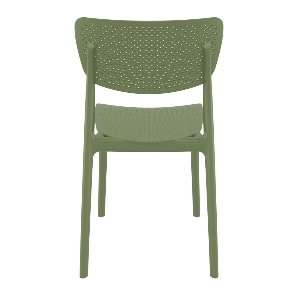 Lucy Outdoor Dining Chair Olive Green, Set of 2