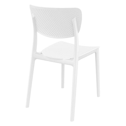 Lucy Outdoor Dining Chair White, Set of 2