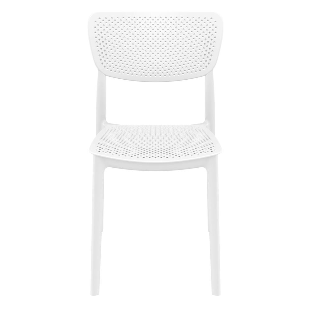Lucy Outdoor Dining Chair White, Set of 2