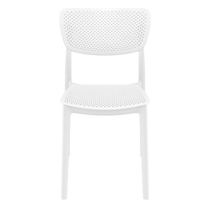 Lucy Outdoor Dining Chair White, Set of 2