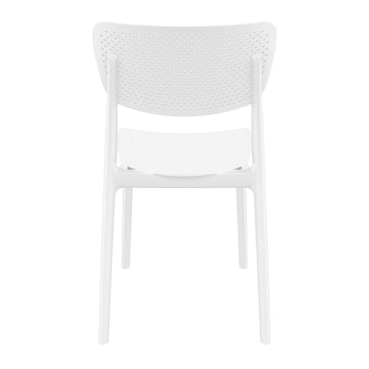 Lucy Outdoor Dining Chair White, Set of 2