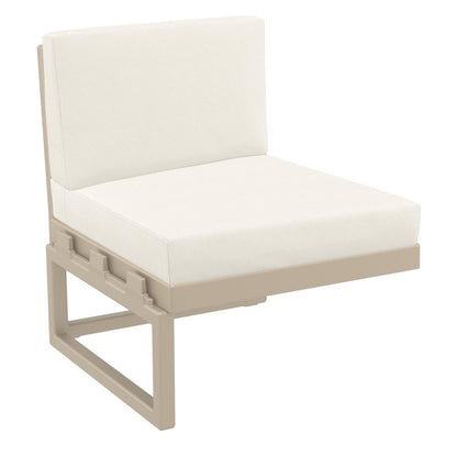 Mykonos Extension Taupe with Sunbrella Natural Cushion