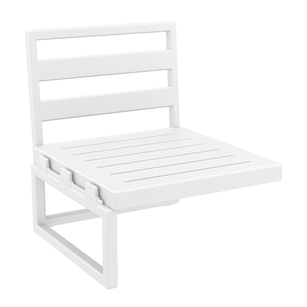 Mykonos Extension White with Sunbrella Natural Cushion