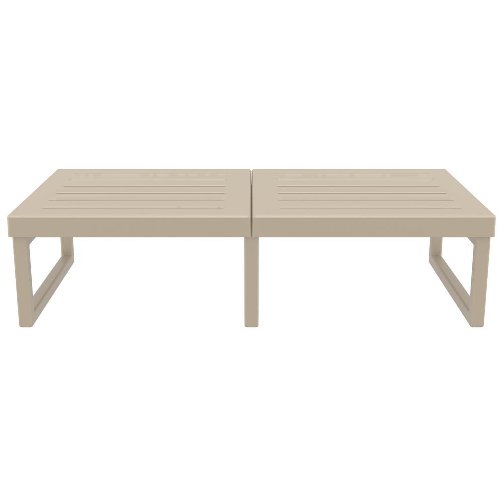 Mykonos Rectangle Lounge Table Taupe