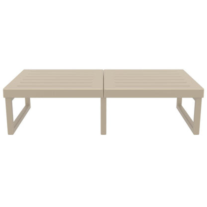 Mykonos Rectangle Lounge Table Taupe