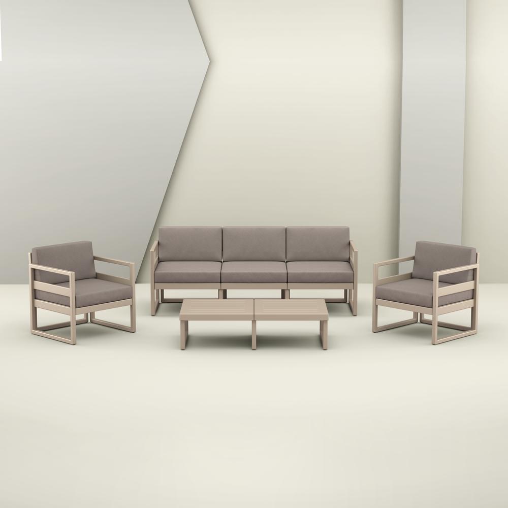 Mykonos Rectangle Lounge Table Taupe